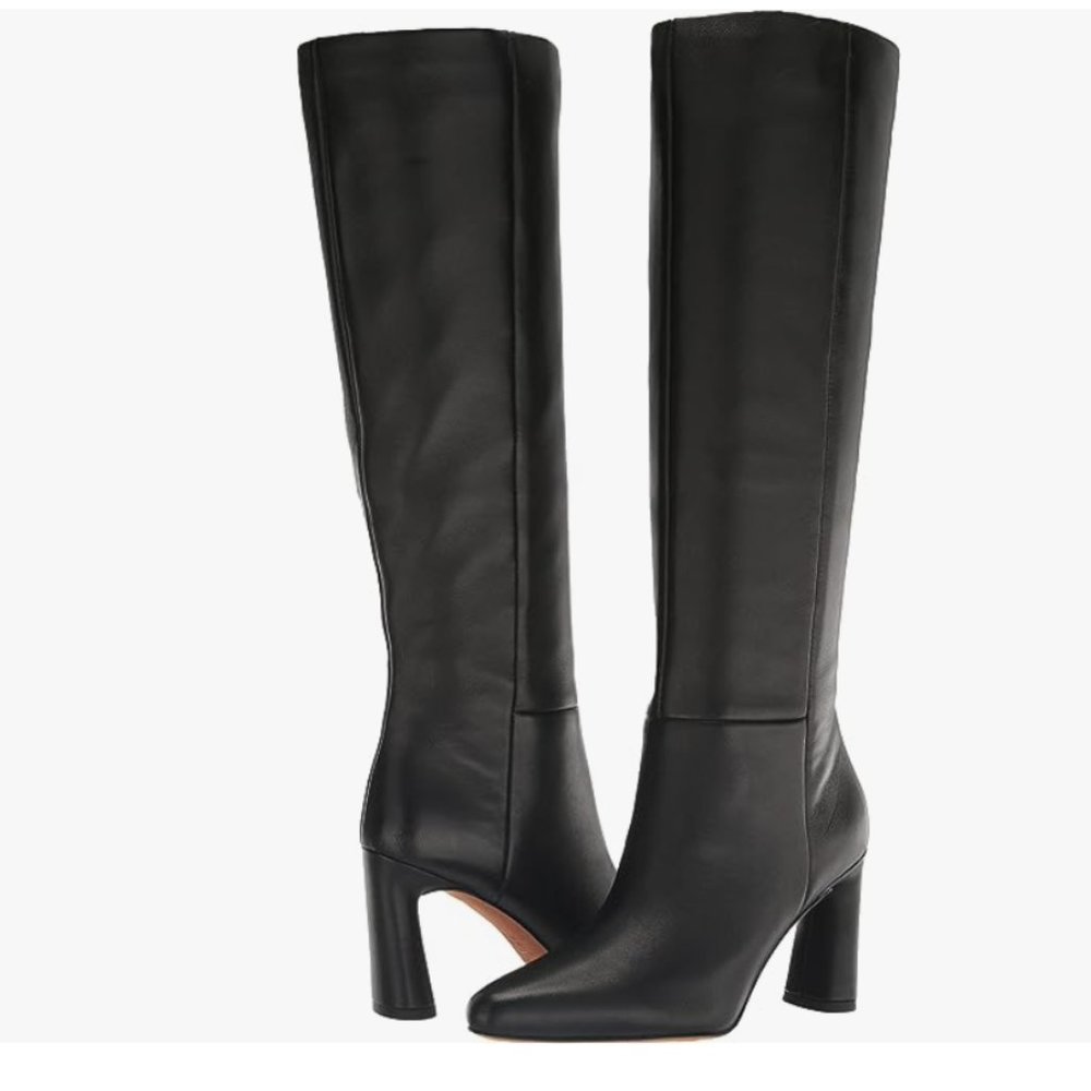 VINCE Highland Womens Zipper Heels Knee-High Boots Size 7.5